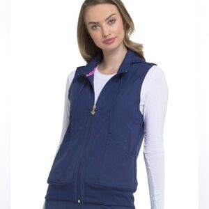 HeartSoul Navy Blue Women's scrub Vest XL